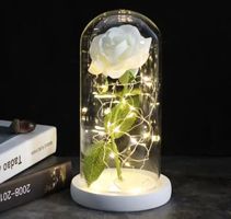 Rose in Glas Abdeckung Valentinstag Hochzeit Geburtstag Deko
