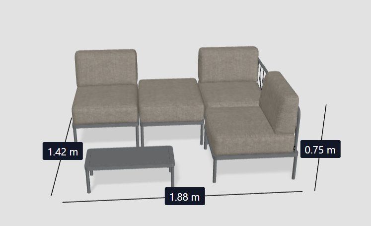 Sofacompany Divani: Hadley Outdoor - Sesame – Nuovo (secondo la descrizione) da Bern venduto da Sofa_Company_Bern 4