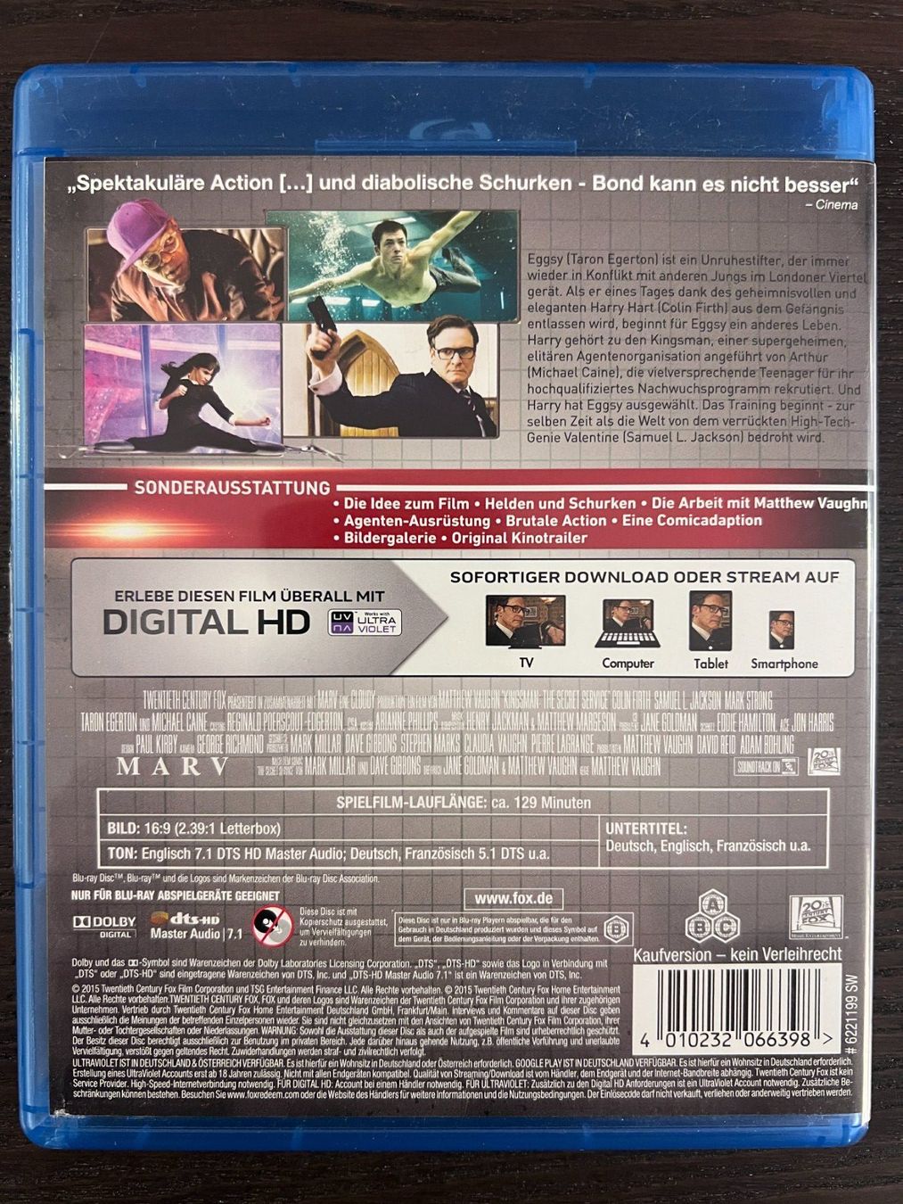 Alle DVDs: Kingsman - The Secret Servive – Gebraucht aus Zürich von Blu-ray_ZH 1