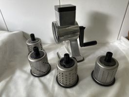 Zyliss - Gemüseraffel mit 5 Trommeln, Guter Zustand. Swiss-M