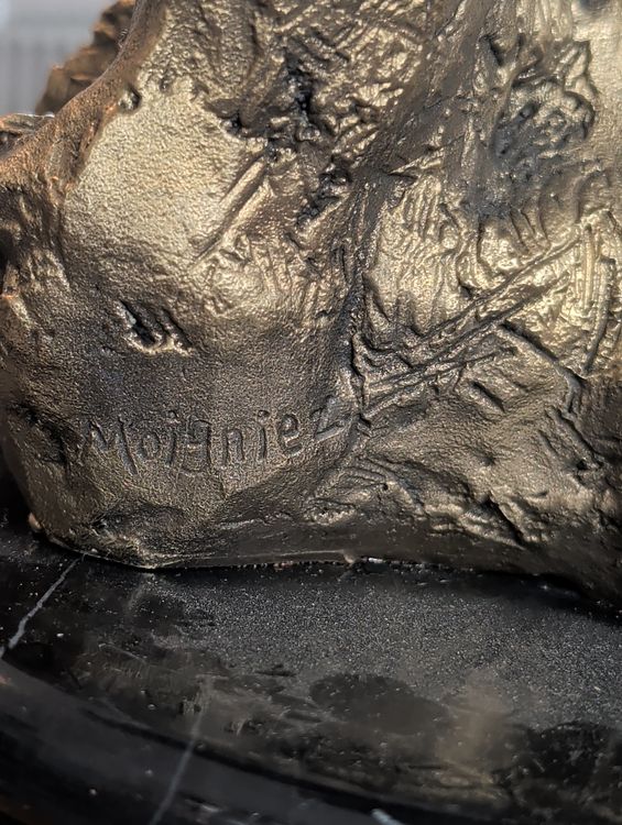 RIESEN BRONZE SKUPTUR ADLER AUF MARMORSOCKEL TOP SUPER BRONE (Gebraucht ...