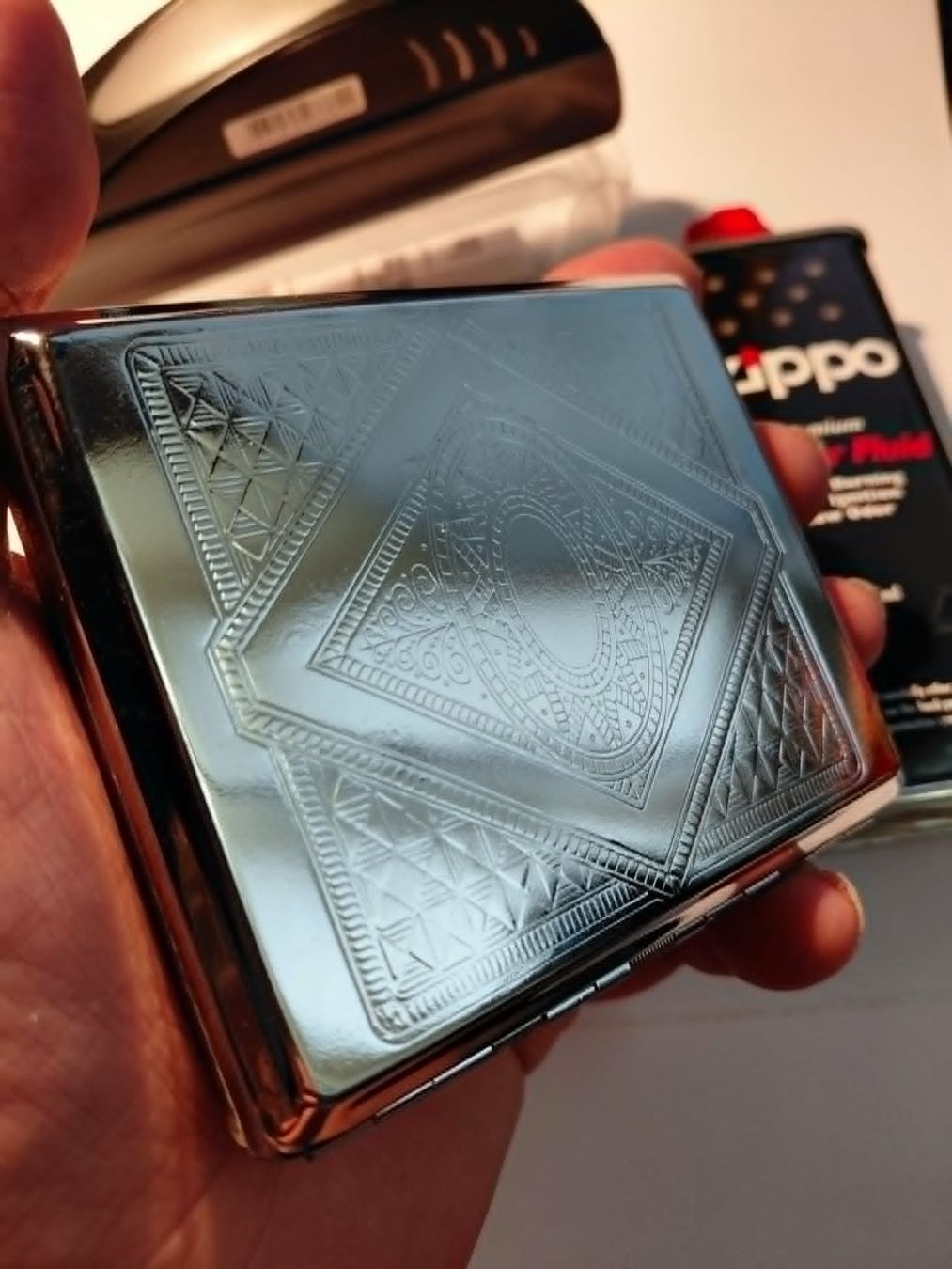 Feuerzeuge: Feuerzeug Atomic, Zigarettenfüller, Zippo 125ml, Etui SET – Neu und originalverpackt aus Minusio von graziano11 4