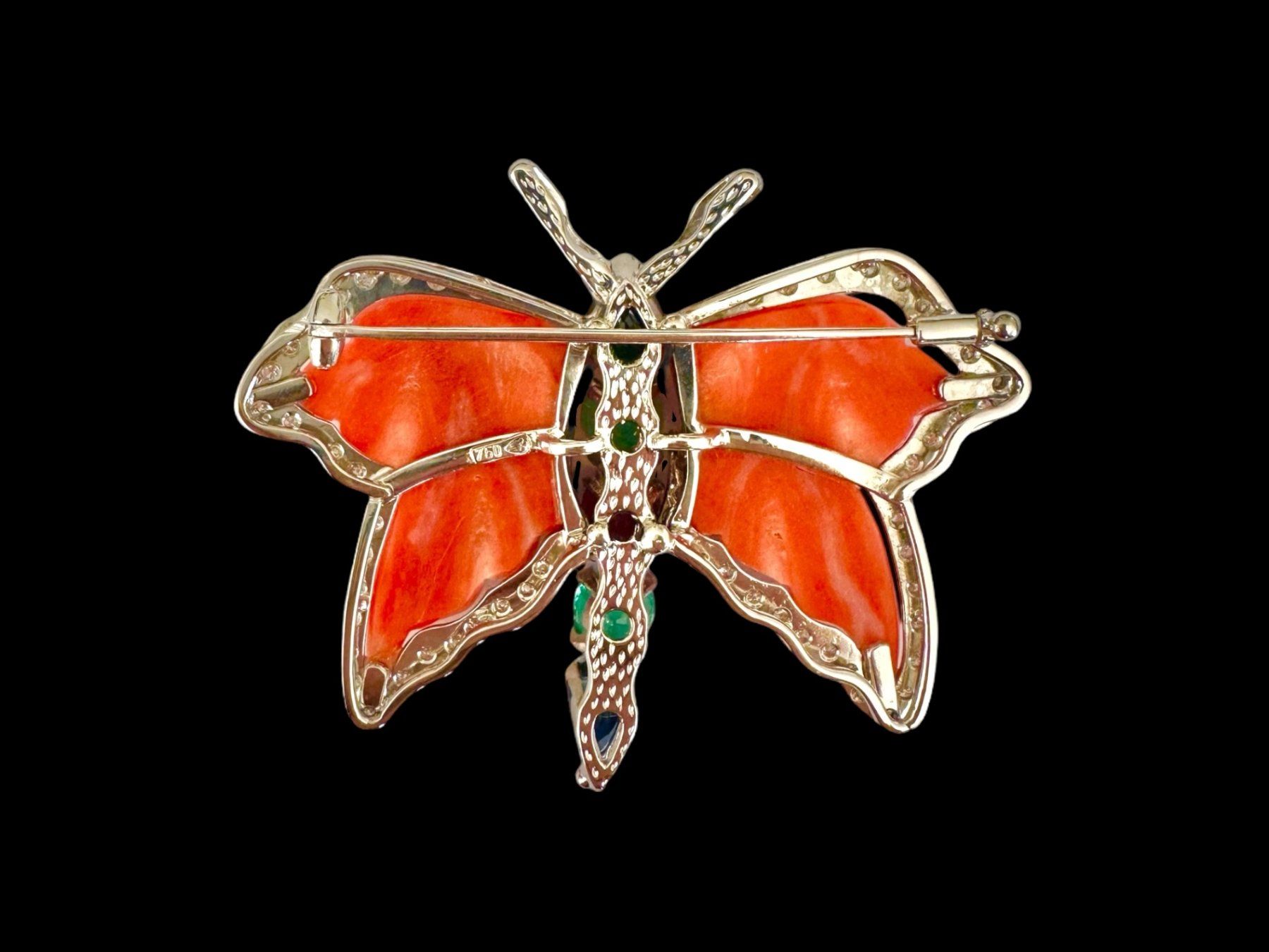Spille & Fermagli: FRISCHKNECHT, Korallen - Edelstein - Diamant - Brosche – Usato da Zuzwil SG venduto da artimmo 4