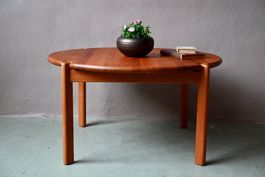 Table basse ronde design scandinave vintage rétro