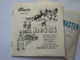 View-Master 3D: Nr. B 425 HEIDI (3 Scheiben)