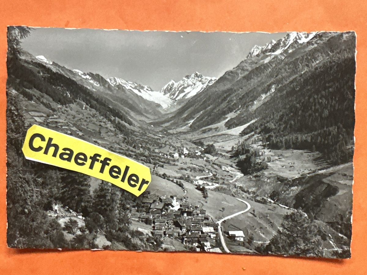 Cartoline postali: Alte Ansichtskarte Lötschental mit Ferden und Kippel – Usato da Zürich venduto da Chaeffeler