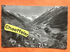 Alte Ansichtskarte Lötschental mit Ferden und Kippel