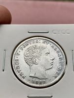 500 Reis Portugal 1859!!! Rarität!!! Silber!!!