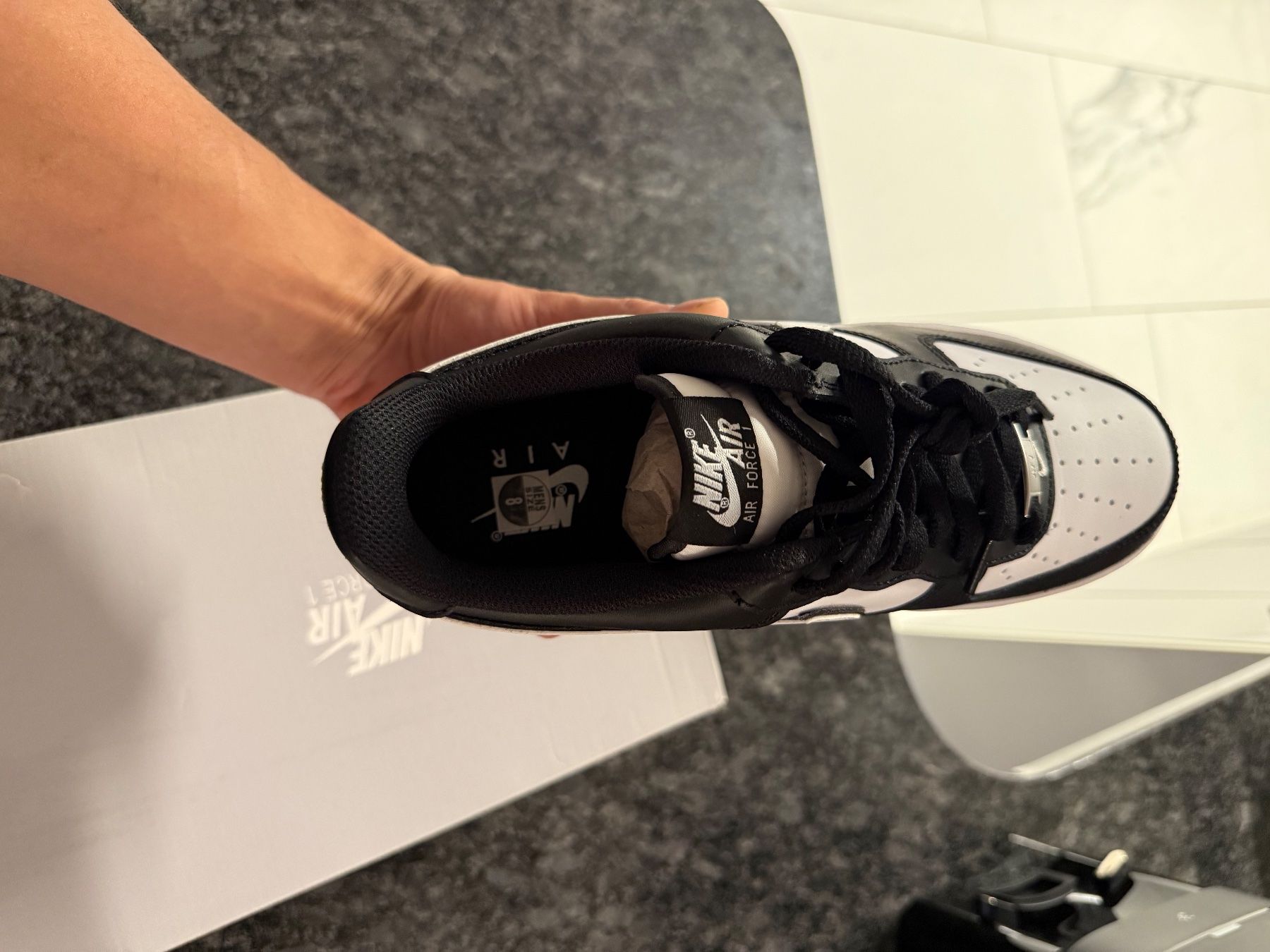 Scarpe da uomo: Nike Air Force 1 Panda Gr. 41 – Nuovo e nell'imballaggio originale da Volketswil venduto da DekoShop24 6