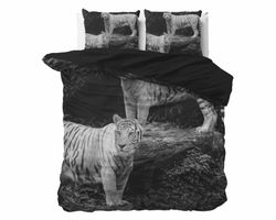 Bettbezug Tigers Grau 135 x 200/220 cm