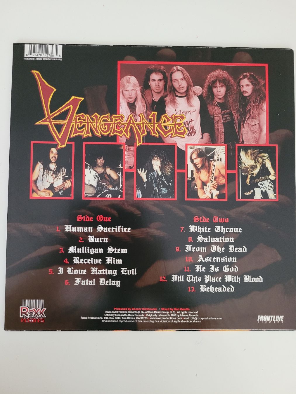 Schallplatten: Vengeance - Human Sacrifice Red Vinyl LP – Neu (gemäss Beschreibung) aus Münsingen von Drachenwurst 1