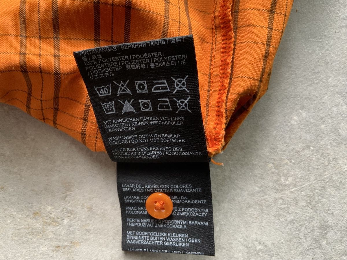 Jack Wolfskin Camicie: Hemd Jack Wolfskin kariert orange  – Usato da Olten venduto da nachTagetes 4