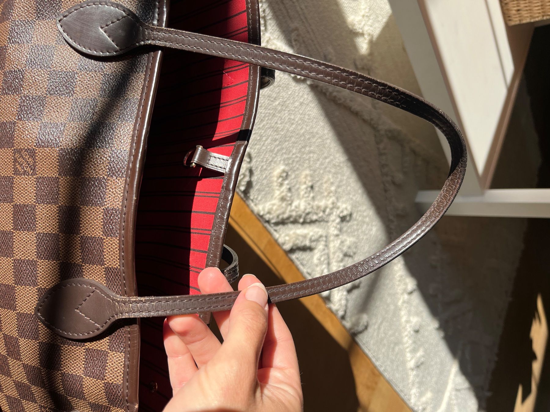 Louis Vuitton Borse da donna: Louis Vuitton Neverfull MM, Damier Ebene – Usato da Horgen venduto da maeckinski 8