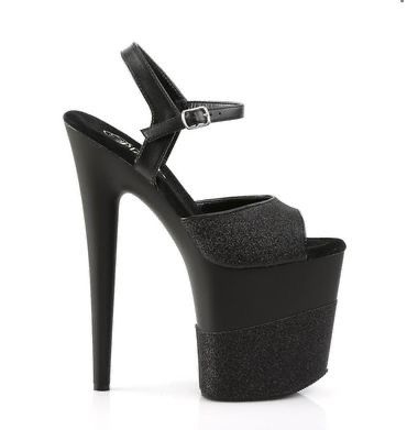 Pleaser FLAMINGO-3850 Plateau Overknee Laarzen 40 Shoes Zwart