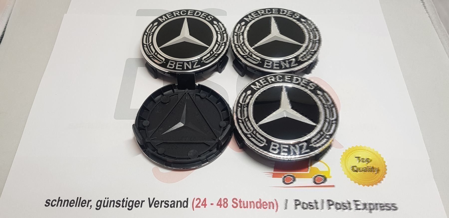 Mercedes-Benz Alle Autoersatzteile: Mercedes Benz Logo Emblem Nabendeckel – Neu und originalverpackt aus Eiken von Step42 1