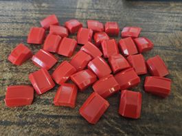 lego 32062 lot de 32 pièces Red Slope, Curved 2 x 2 Lip