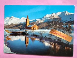 1217 Sils Baselgia mit Piz Corvatsch