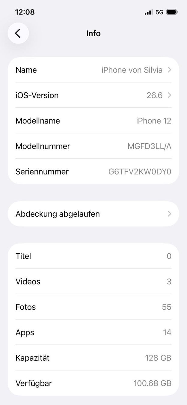 Apple Handys / Smartphones: iPhone 12, 128GB blau – Gebraucht aus Freienbach von hbo_dyx2 5