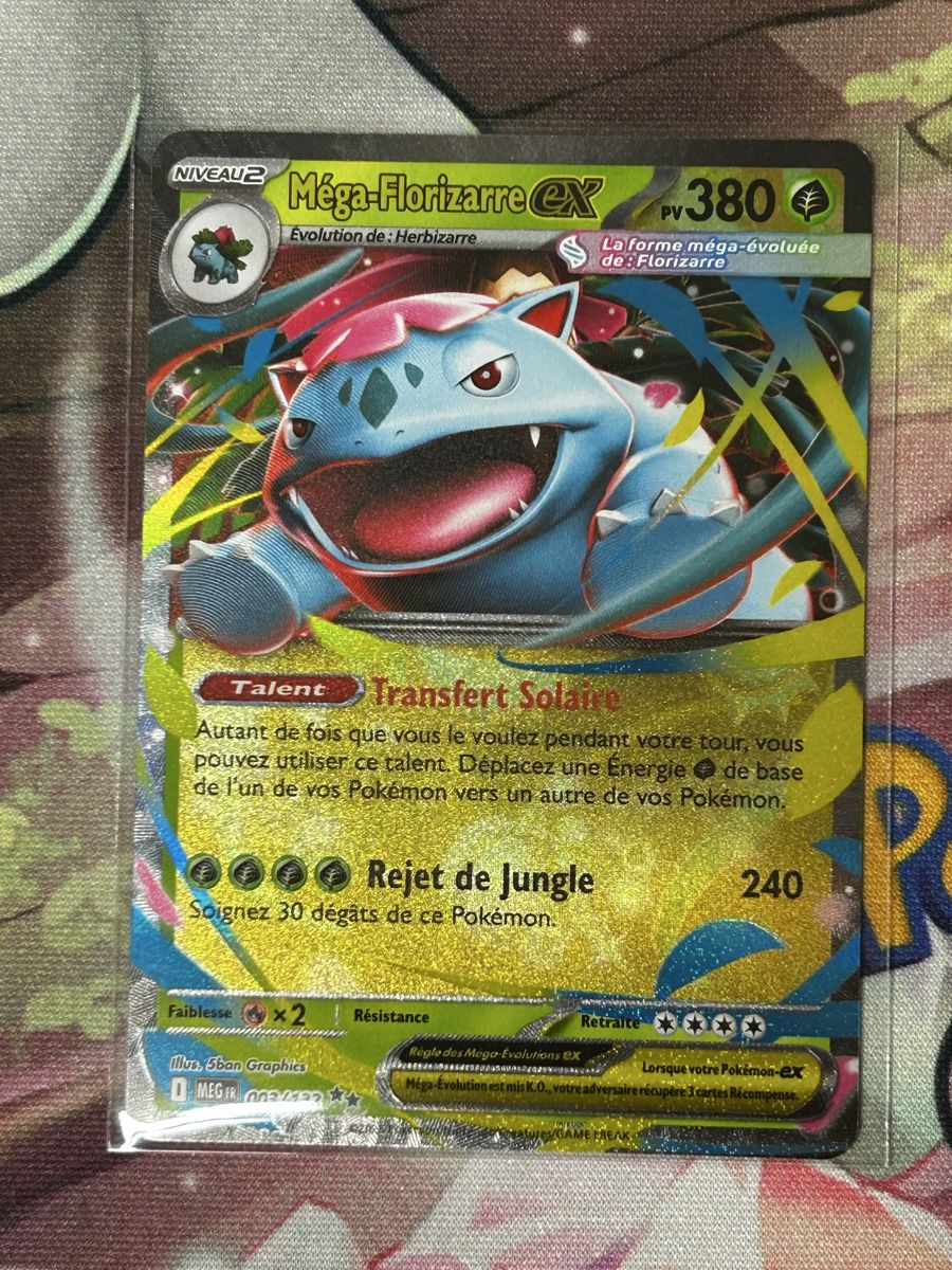 Pokémon Carte collezionabili: Méga Florizarre ex 003/132 - Mega Évolution / Francais – Nuovo (secondo la descrizione) da Echallens venduto da wha_sjz5