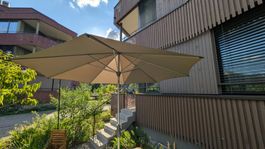 Glatz Alu Twist Sonnenschirm 3m mit Sockel