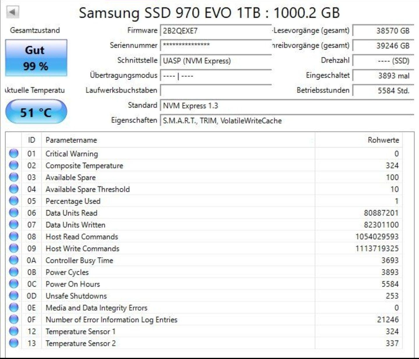 Samsung Dischi rigidi: Samsung 970 EVO 1TB – Usato da Brig venduto da N1TR-0 2