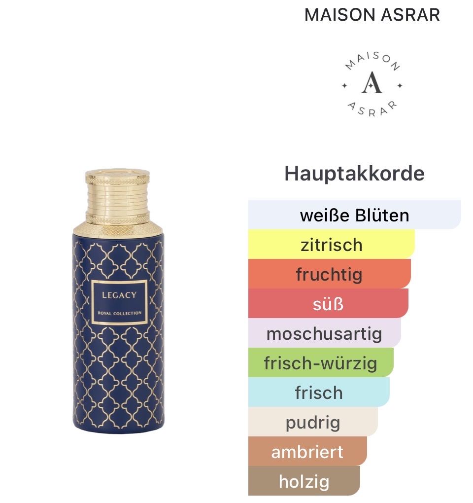Parfum & Eau de Toilette: Legacy MAISON ASRAR – Gebraucht aus Itingen von Julietta_79 3