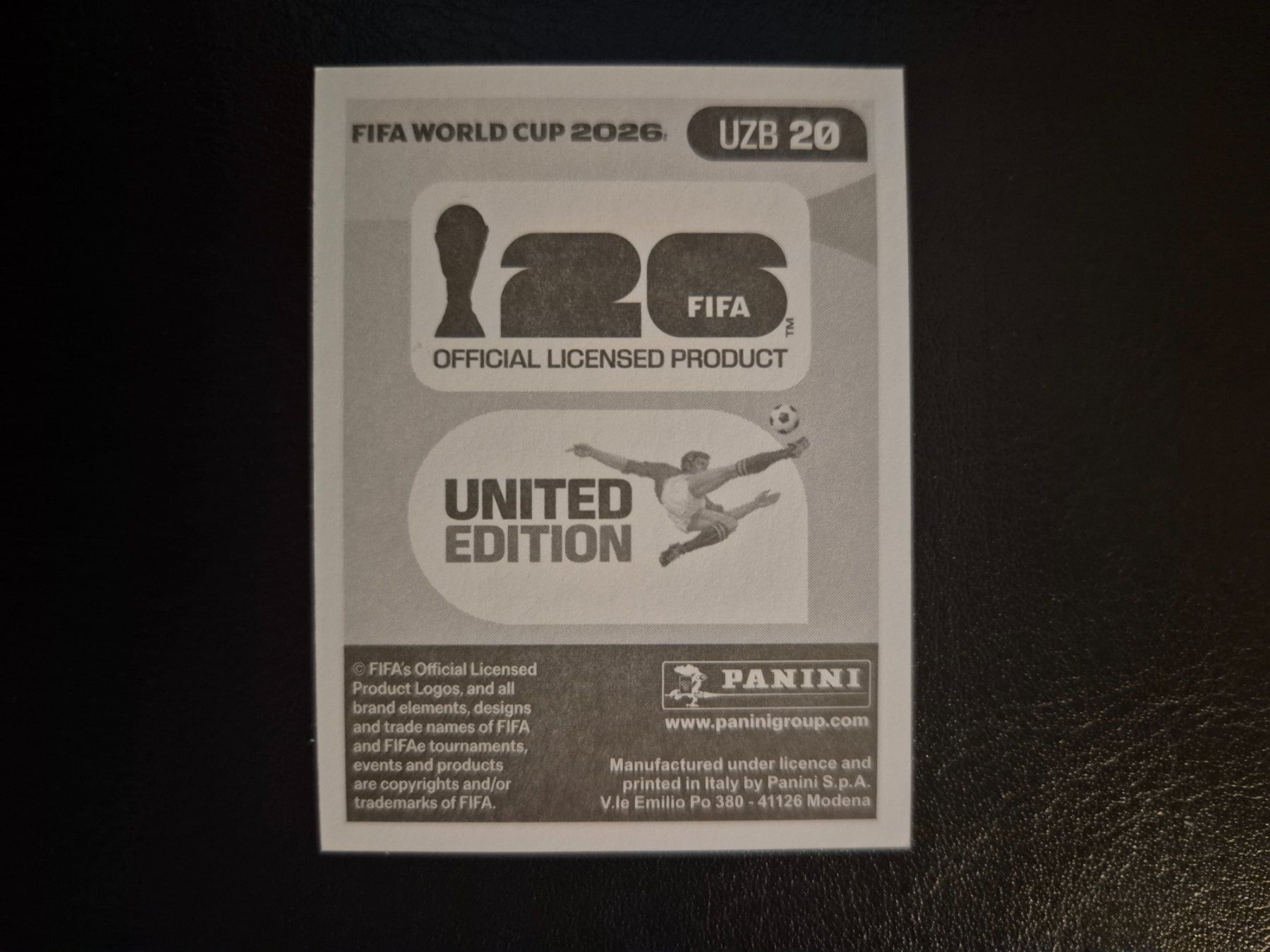 Panini Carte collezionabili: Panini WM 26 UZB 20 – Nuovo (secondo la descrizione) da Rorschacherberg venduto da AJ3108 1