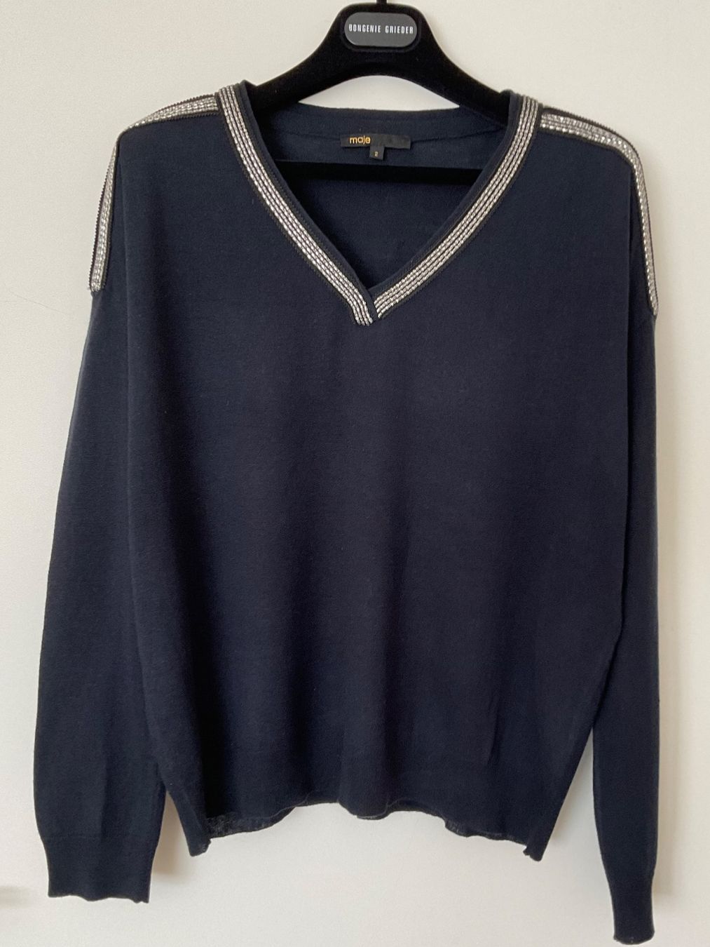 Maje Maglioni & Felpe: Maje 85% Seide 15% Wolle oversize Pullover Gr 2 NEUWERTIG – Nuovo (secondo la descrizione) da Urdorf venduto da alda02