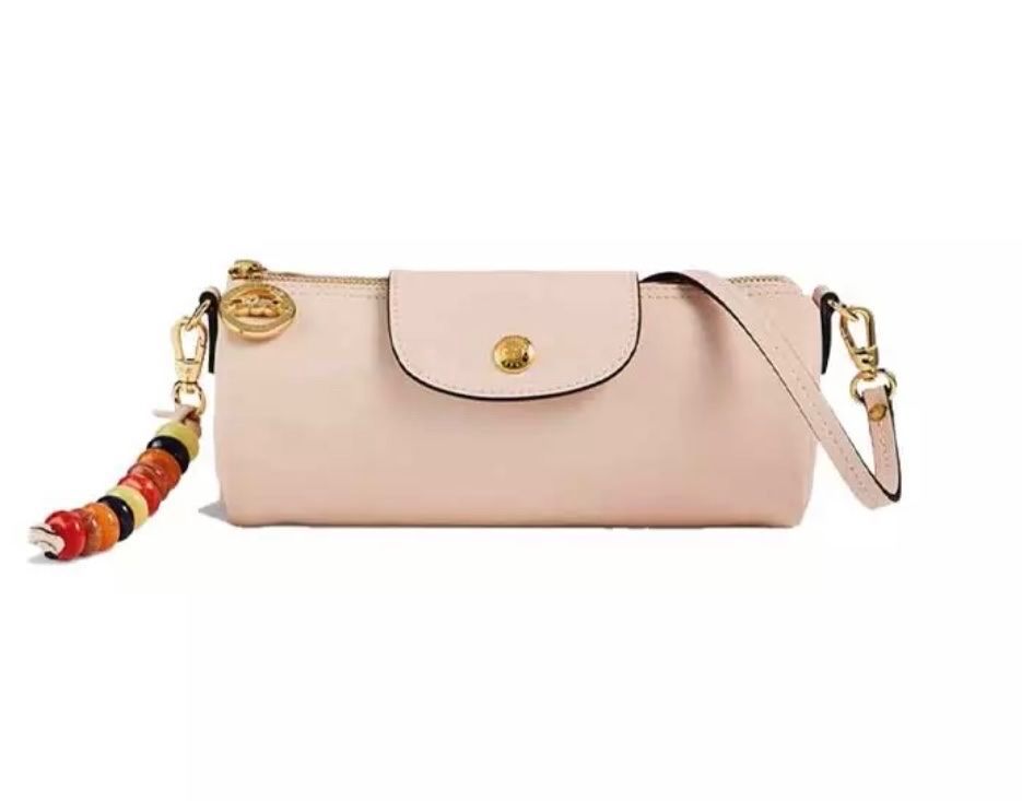 Longchamp Borse da donna: Longchamp Umhängetasche Rosa Leder – Usato da Basel venduto da astwo 3