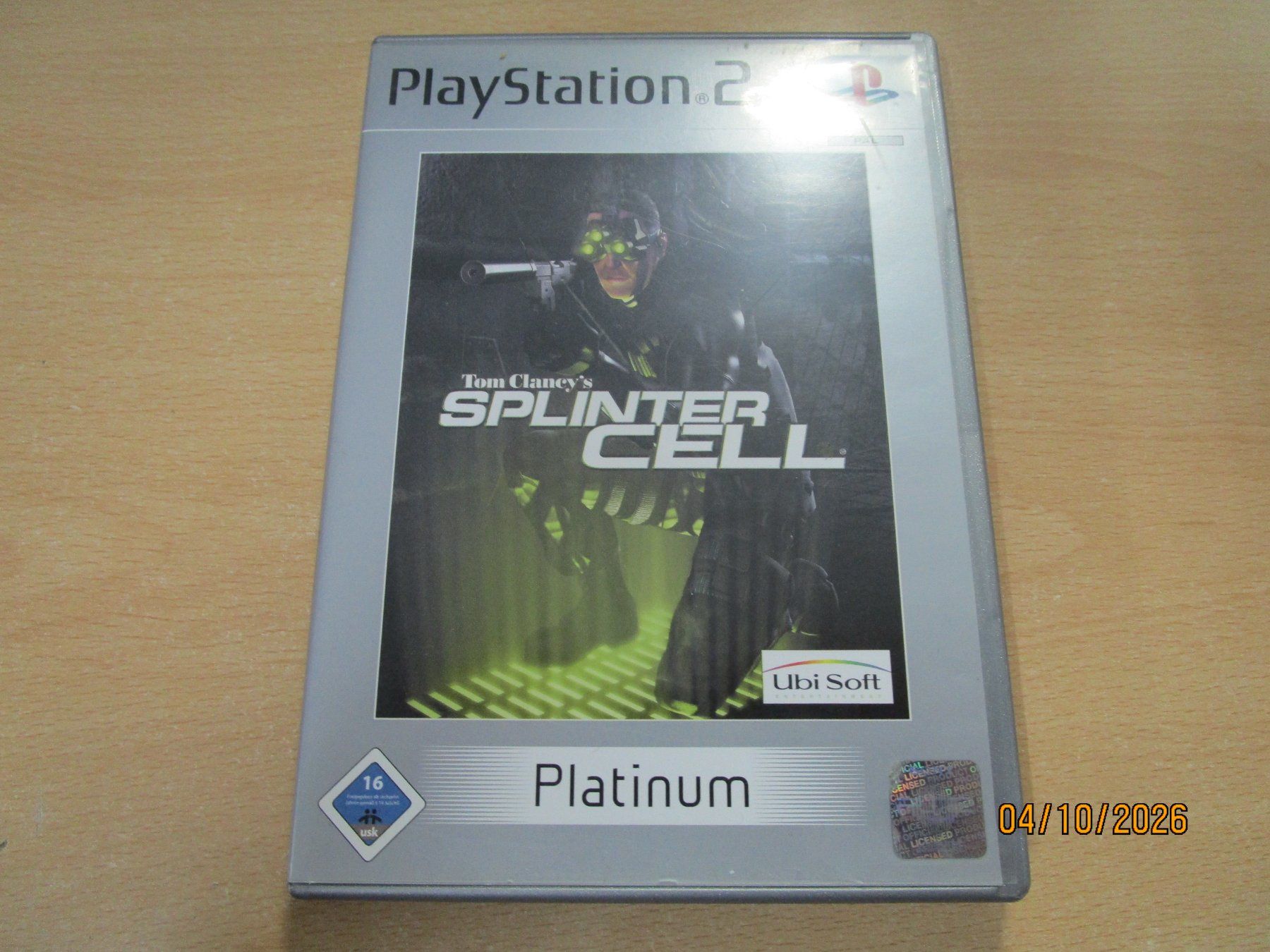 Sony Giochi: Splinter Cell Sony Playstation 2 PS2 – Usato da Goldau venduto da agestuffer