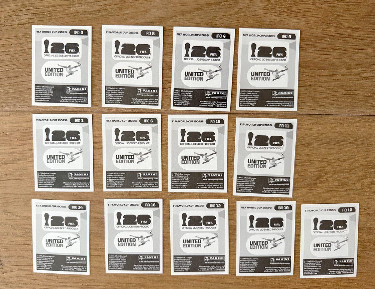 Panini Carte collezionabili: WM 2026 Panini Team Iraq – Nuovo e nell'imballaggio originale da Schlieren venduto da freesoul 1