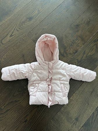 Gefütterte Babyjacke in Rosa  Gr. 68