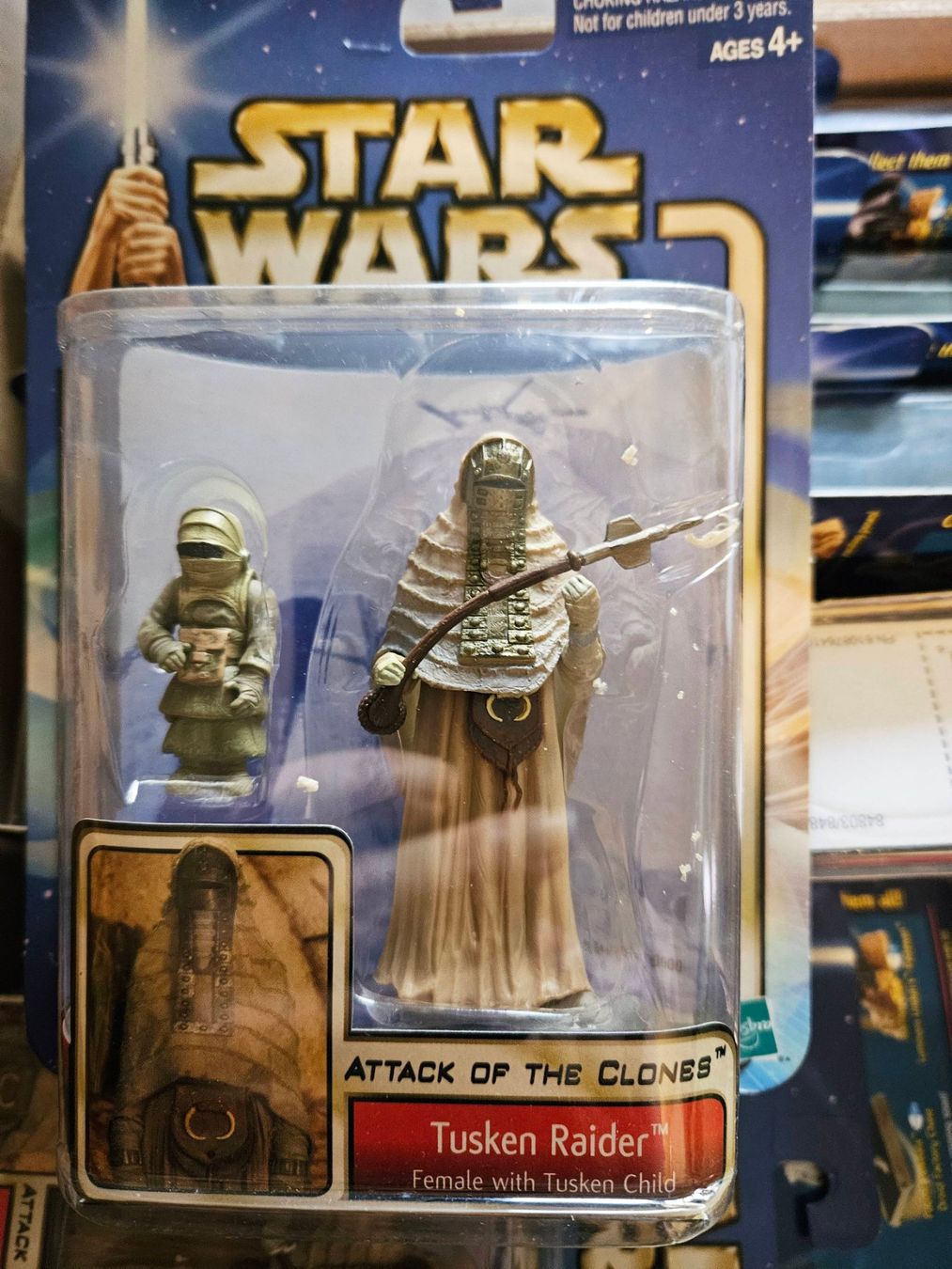 Star Wars Statuette: STAR WARS ATTACK CLONES TUSKEN RAIDER + MASSIFF HASBRO 2002 – Nuovo e nell'imballaggio originale da Lugano venduto da YouWantUS 1