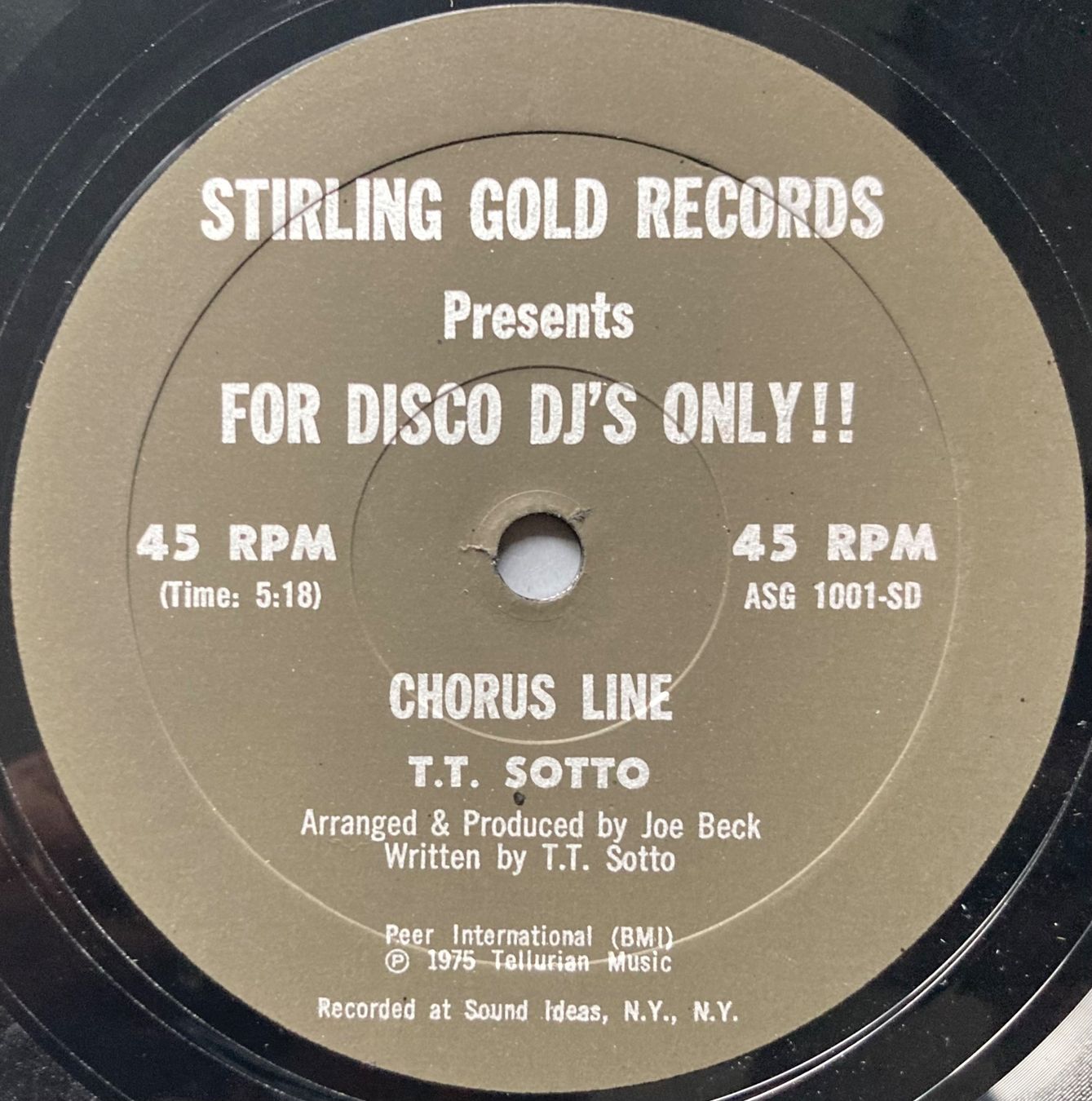 Dischi in vinile: TITTI SOTTO - CHORUS LINE – Usato da Poliez-Pittet venduto da Newtown-Records 3