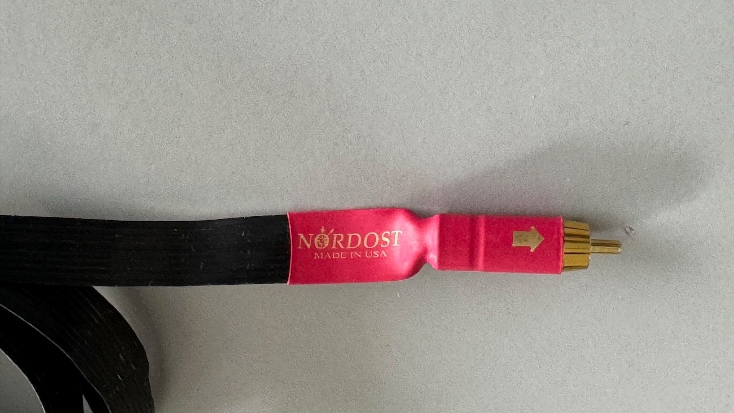 Nordost Black Knight Flatline High-End RCA Cinchkabel Paar (Usato