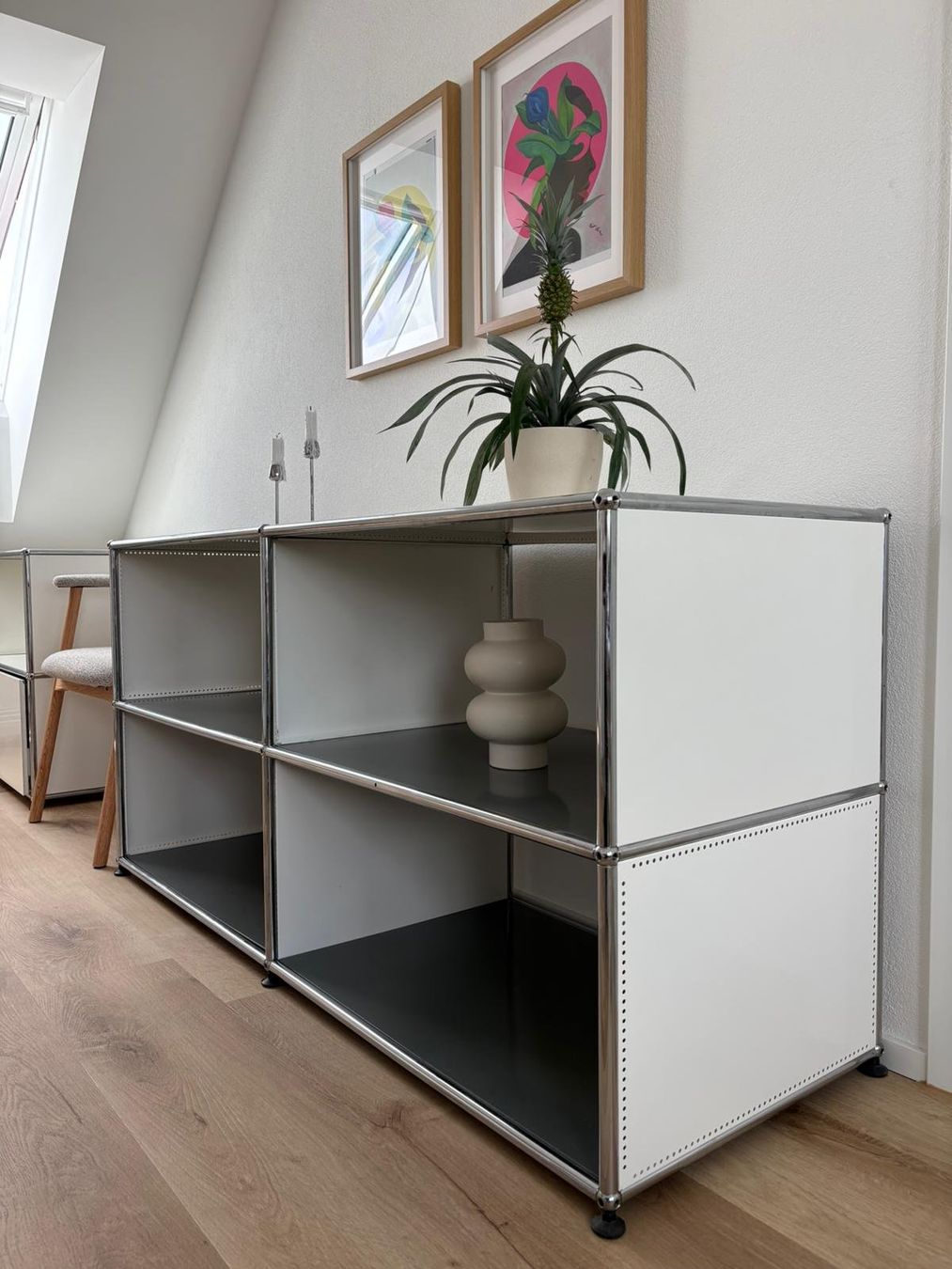 USM Kommoden: USM Haller Sideboard, 2. Gen, Grau - Weiß, Regal, Kommode – Gebraucht aus Zürich von mir_hpt8 1