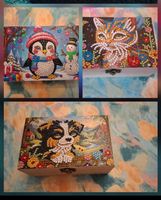 Boîtes en bois rectangulaire diamond painting neuves/Holzkis