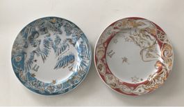 Paires assiettes décoratives Simone Erni