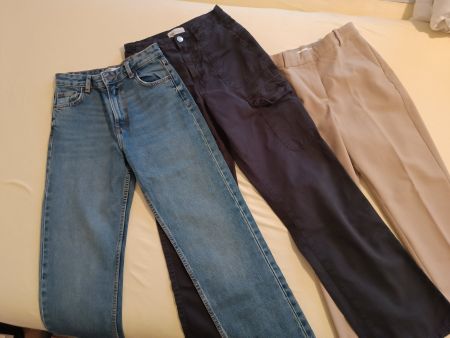 3 Paar Mädchen / Damen Hosen Gr.34