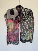 Galliano Designer Seidenchiffon Foulard Schal 173×31 cm