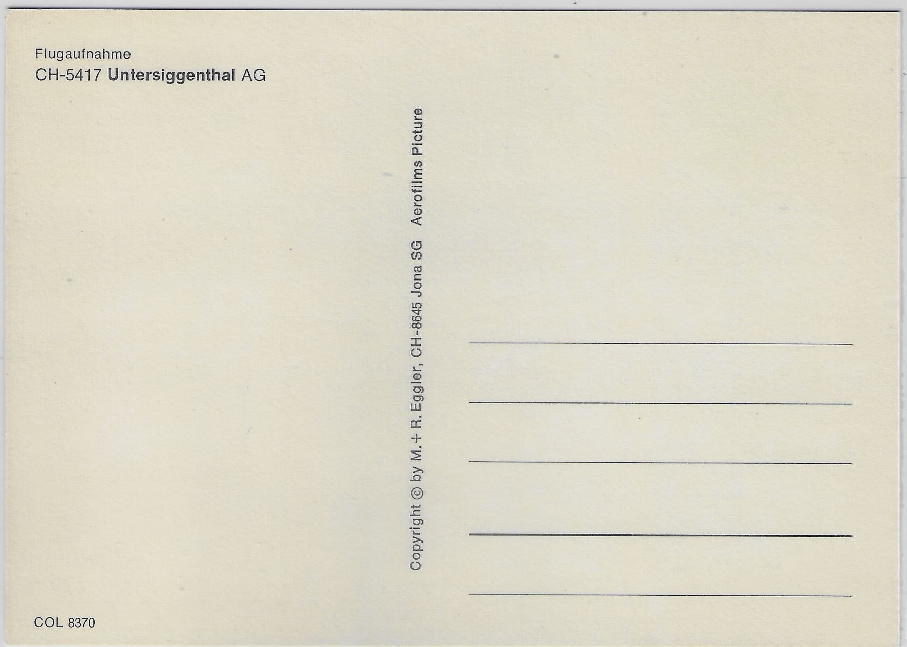 Cartoline postali: Flugaufnahme Untersiggenthal AG – Antico da Ettingen venduto da Kartenplanet 1