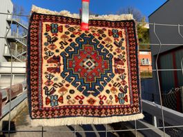 Shiraz 32x37 Wolle auf Wolle Teppich geknüpft Zust. perfekt