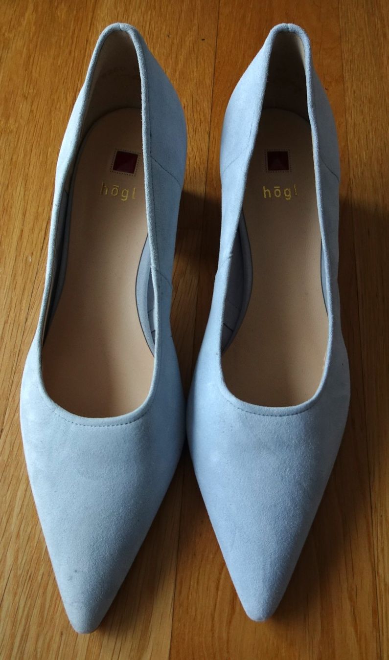 Högl Scarpe da donna: Högl Pumps hellblau eisblau Gr 38.5 5.5 NEU spitz Leder – Nuovo (secondo la descrizione) da Winterthur venduto da blumeblau77 1