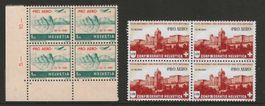 1941/43 : Flugpost Nr. F35 + F36 im VB postfrisch **
