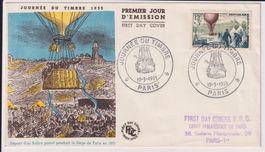 Schmucker Tag der Briefmarke Beleg Paris 1955