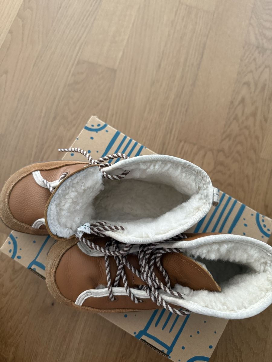 Affenzahn Scarpe per ragazzi: Affenzahn Winterschuhe Leder Easy – Usato da Cham venduto da JLo87 3