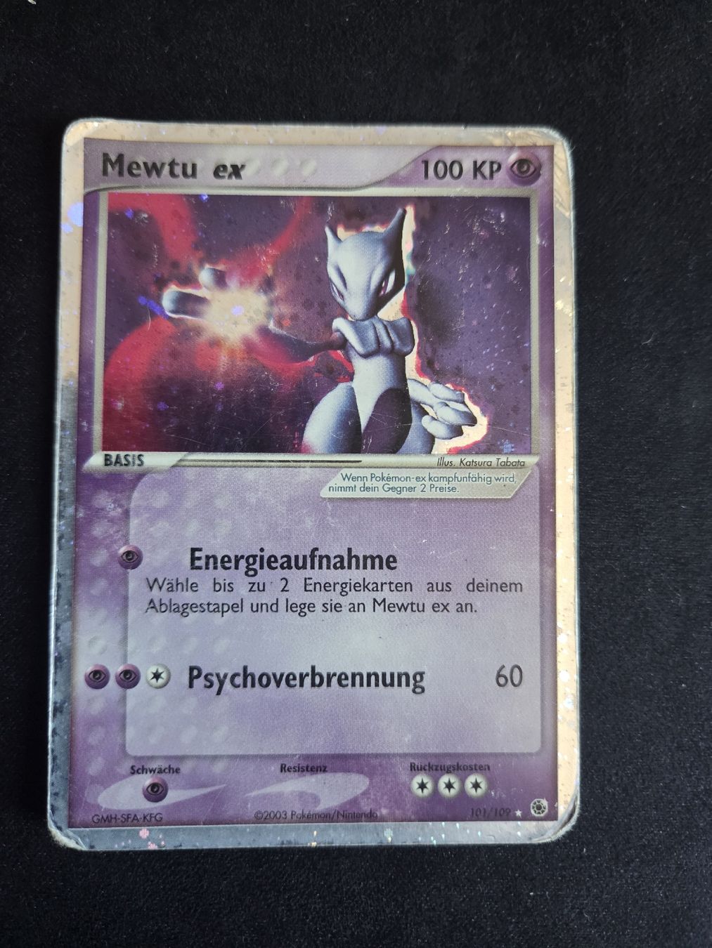 Pokémon Carte collezionabili: Mewtu ex 101/109 EX Rubin & Saphir – Usato da Bäch SZ venduto da dar_cd2k