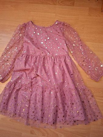 Mädchen Glitzer-Kleid, rosa, Grösse: ca. 9-10 Jahre