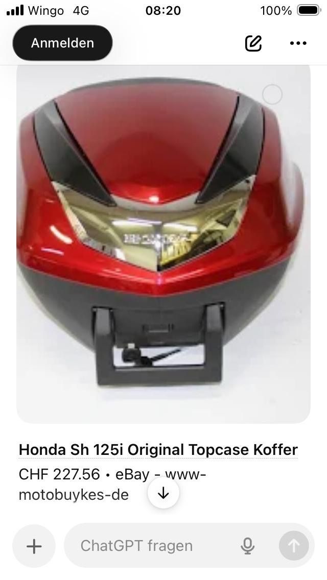 Honda Topcase: Honda Sh 125i Original Topcase Koffer – Nuovo (secondo la descrizione) da zürich venduto da Do7
