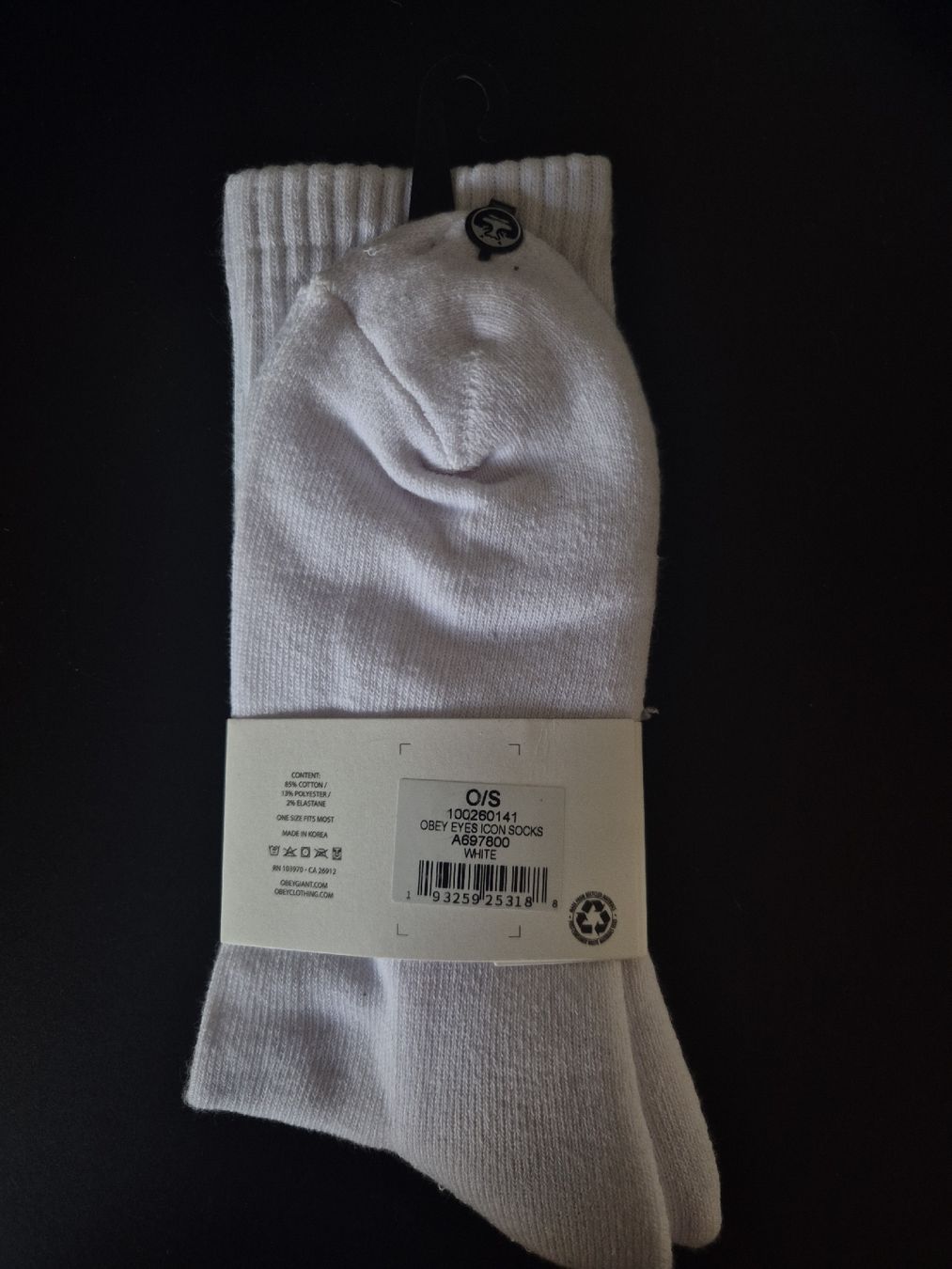 Socken: OBEY Socken weiss neu – Neu und originalverpackt aus ebikon von tho_52xf 1